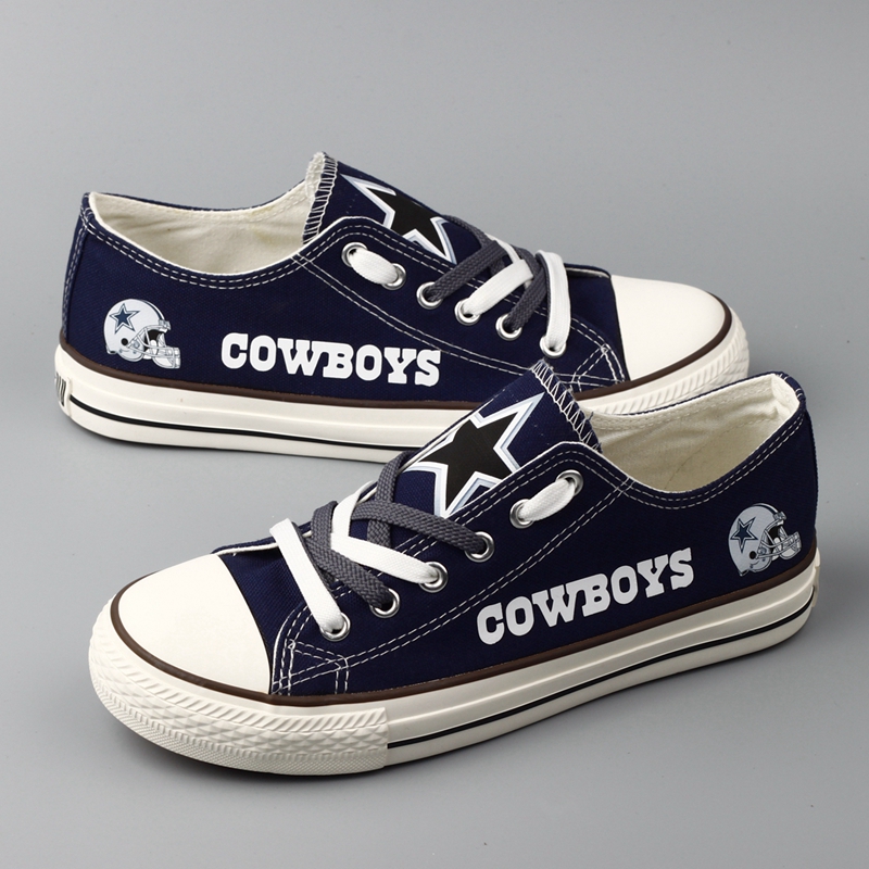 Women's Dalls Cowboys Repeat Print Low Top Sneakers 002